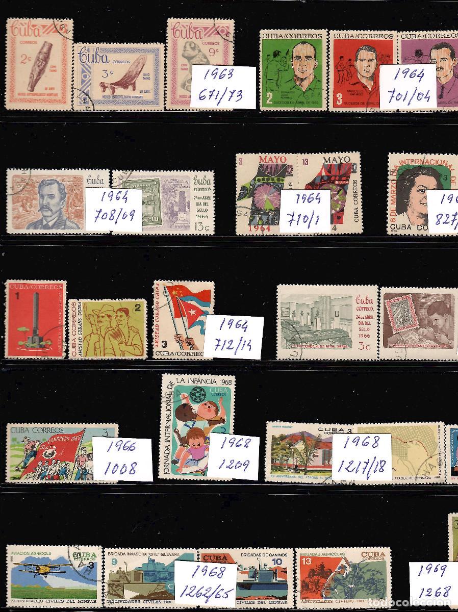 Sellos: ESPECTACULAR LOTE DE SERIES DE SELLOS DE CUBA A&Ntilde;OS 1963/68