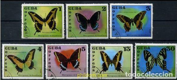 Sellos: 207614 USED CUBA 1972 COLECCION DE MARIPOSAS DEL NATURALISTA ALEMAN J. GUNDLACH