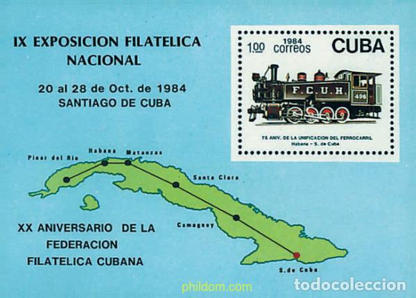 Sellos: 58729 MNH CUBA 1984 EXPOSICION FILATELICA NACIONAL
