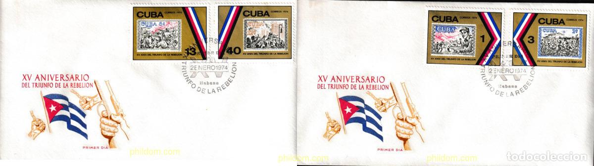 Sellos: 390763 MNH CUBA 1974 15 ANIVERSARIO DEL TRIUNFO DE LA REBELION