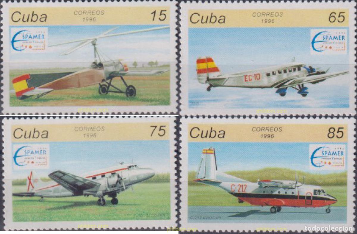 Sellos: 60467 MNH CUBA 1996 ESPAMER 96. EXPOSICION FILATELICA INTERNACIONAL