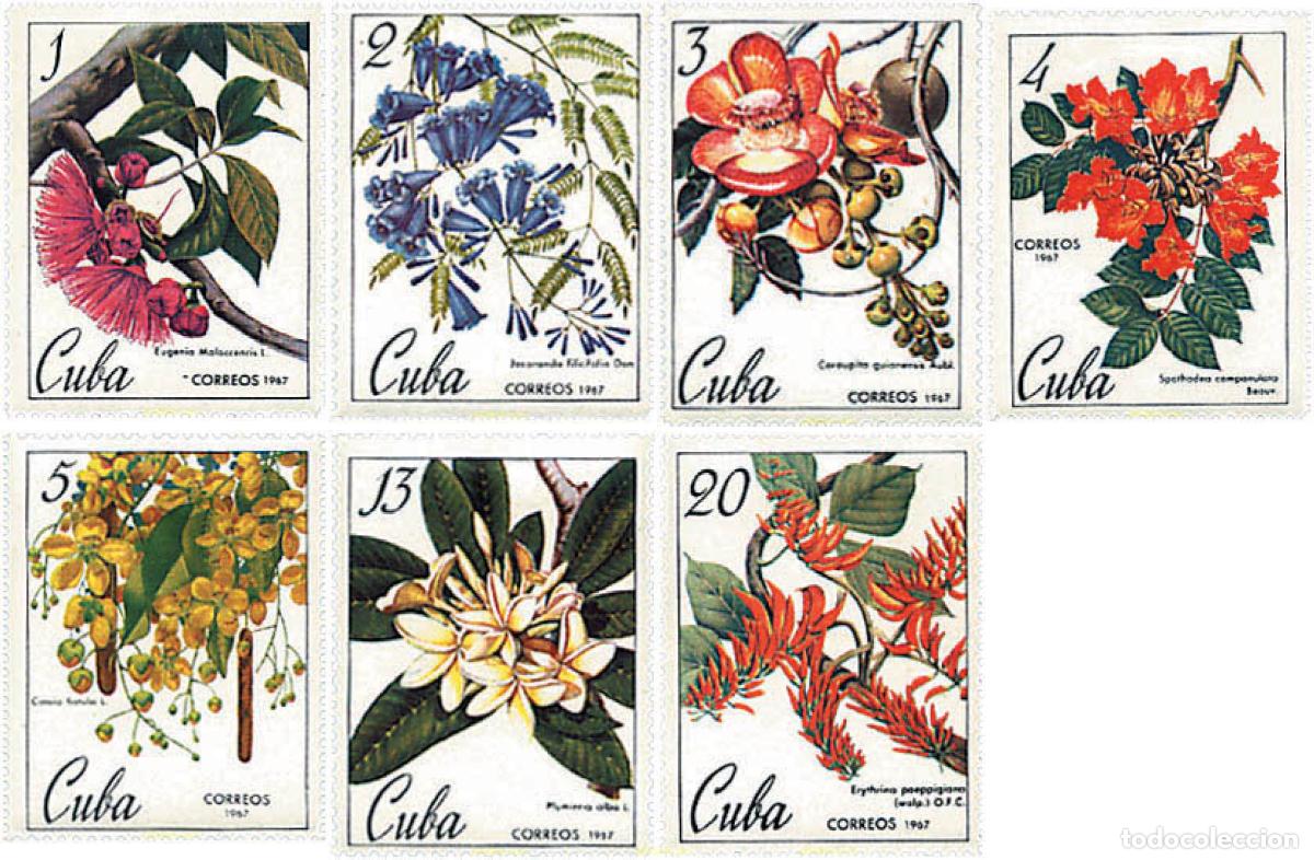 Sellos: 83496 MNH CUBA 1967 150 ANIVERSARIO DEL JARDIN BOTANICO DE LA HABANA