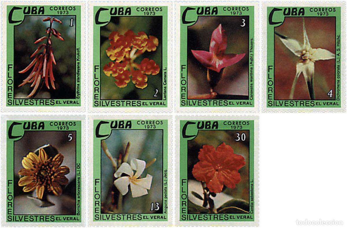 Sellos: 83505 MNH CUBA 1973 FLORES SILVESTRES