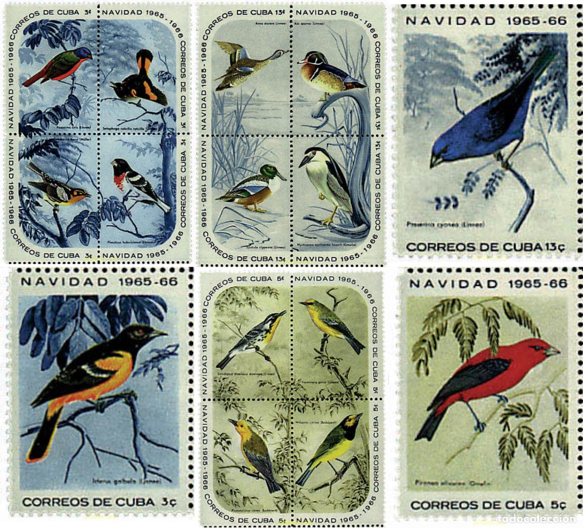 Sellos: 139972 MNH CUBA 1965 NAVIDAD. AVES MIGRATORIAS