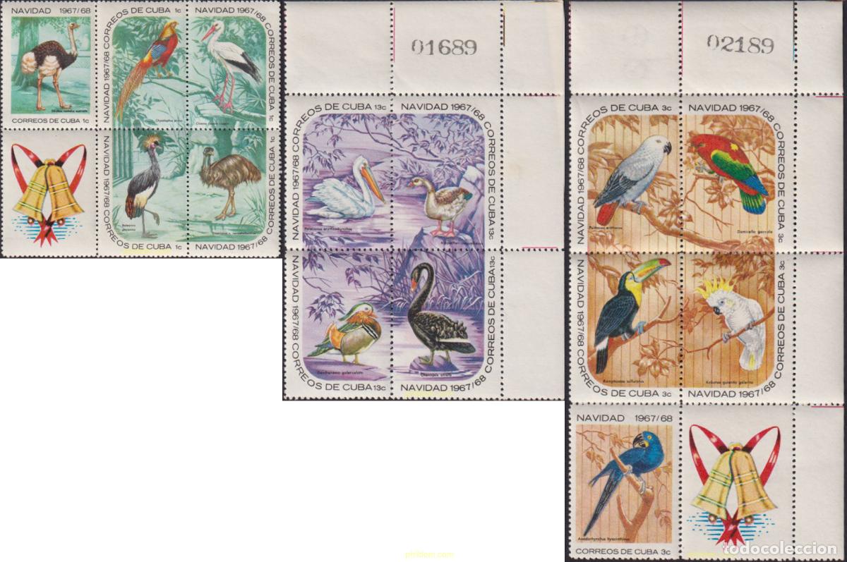 Sellos: 618190 MNH CUBA 1967 NAVIDAD. AVES