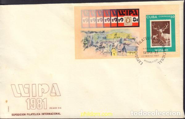 Sellos: 400820 MNH CUBA 1981 WIPA 1981. EXPOSICION FILATELICA INTERNACIONAL