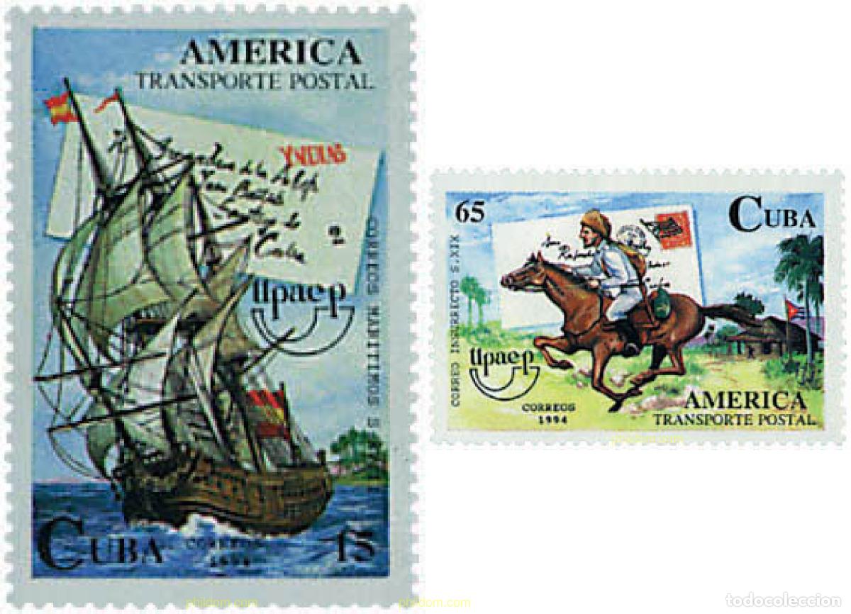 Sellos: 30977 MNH CUBA 1994 AMERICA-UPAEP 1994 - TRANSPORTES POSTALES