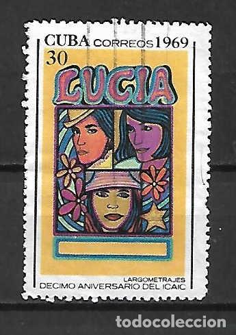 Sellos: Film: LUC&Iacute;A, largometraje. Cuba. sello a&ntilde;o 1969