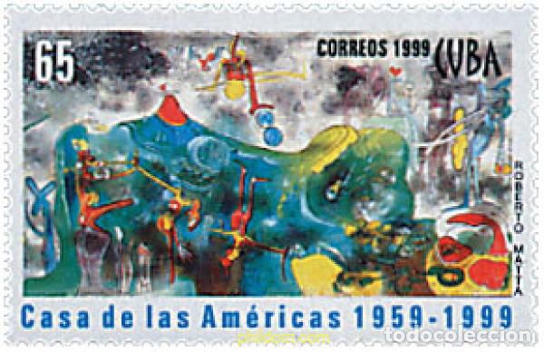 Sellos: 208276 MNH CUBA 1999 40 ANIVERSARIO DE LA CASA DE LAS AMERICAS