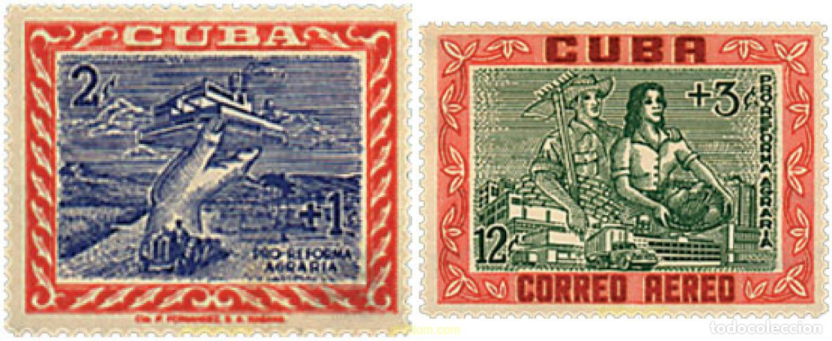 Sellos: 40354 MNH CUBA 1959 PRO REFORMA AGRARIA