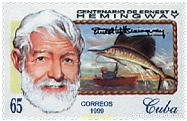 Sellos: 94479 MNH CUBA 1999 CENTENARIO DEL NACIMIENTO DE ERNEST HEMINGWAY