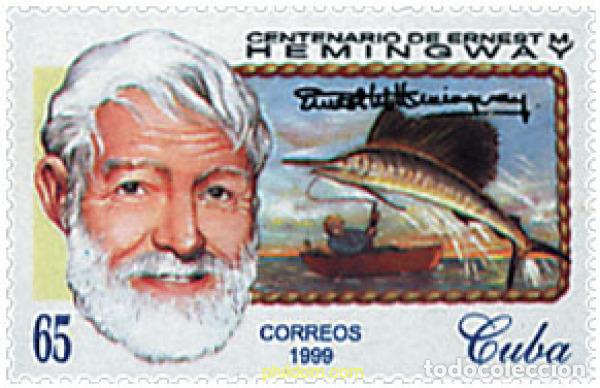 Sellos: 208263 MNH CUBA 1999 CENTENARIO DEL NACIMIENTO DE ERNEST HEMINGWAY