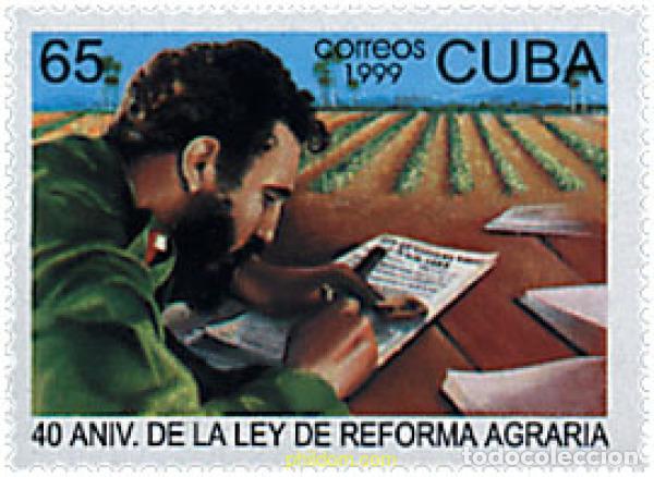Sellos: 51316 MNH CUBA 1999 40 ANIVERSARIO DE LA REFORMA AGRARIA