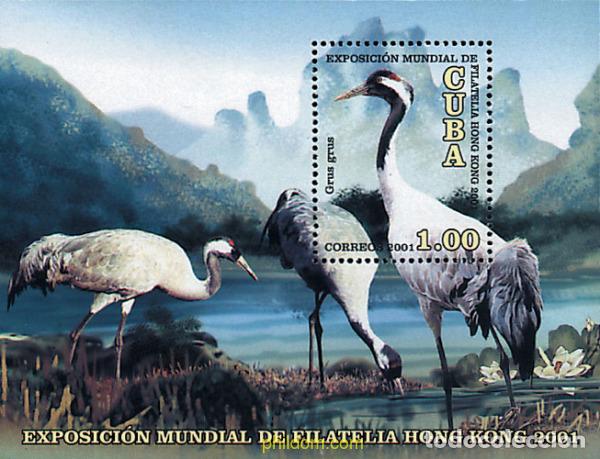 Sellos: 81163 MNH CUBA 2001 HONG KONG 2001. EXPOSICION FILATELICA INTERNACIONAL