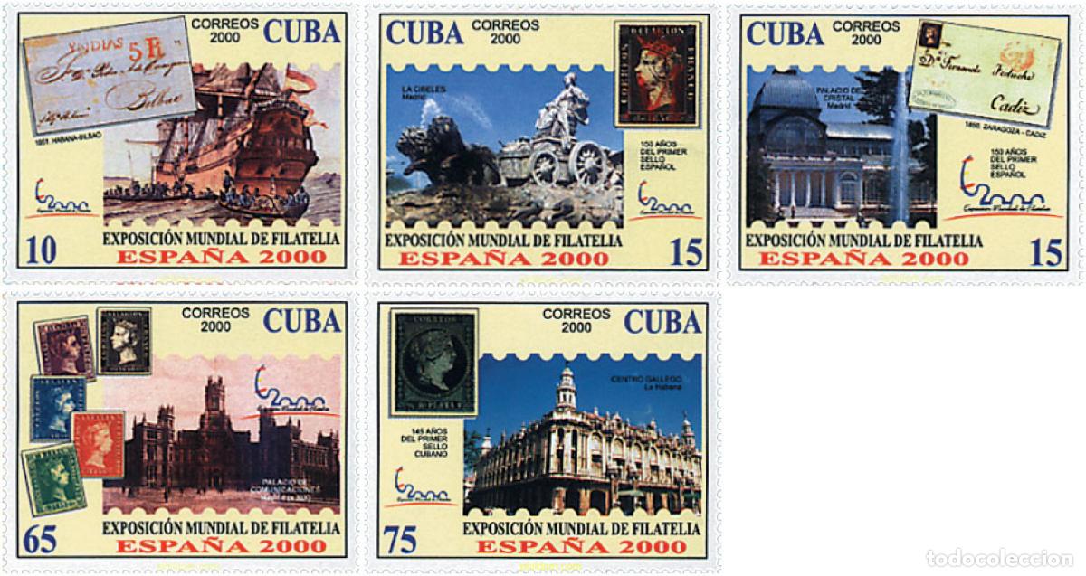 Sellos: 94529 MNH CUBA 2000 ESPA&Ntilde;A 2000. EXPOSICION FILATELICA INTERNACIONAL