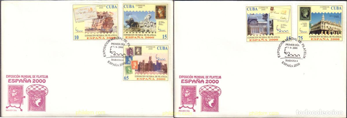 Sellos: 551533 MNH CUBA 2000 ESPA&Ntilde;A 2000. EXPOSICION FILATELICA INTERNACIONAL