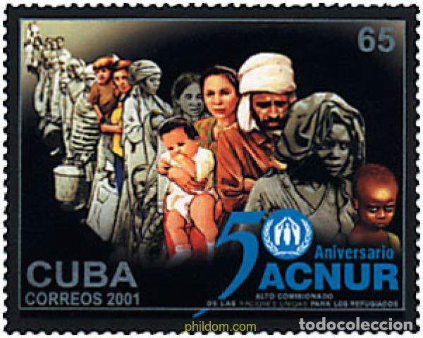 Sellos: 72061 MNH CUBA 2001 50 ANIVERSARIO DEL ACNUR