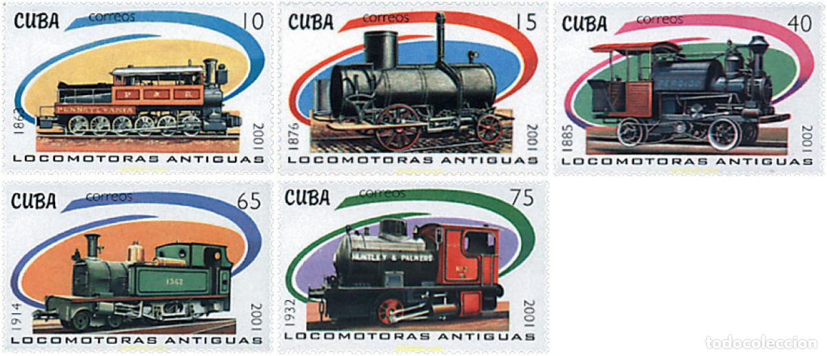 Sellos: 72062 MNH CUBA 2001 TRENES