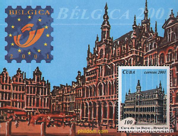 Sellos: 75271 MNH CUBA 2001 BELGICA 2001. EXPOSICION FILATELICA INTERNACIONAL