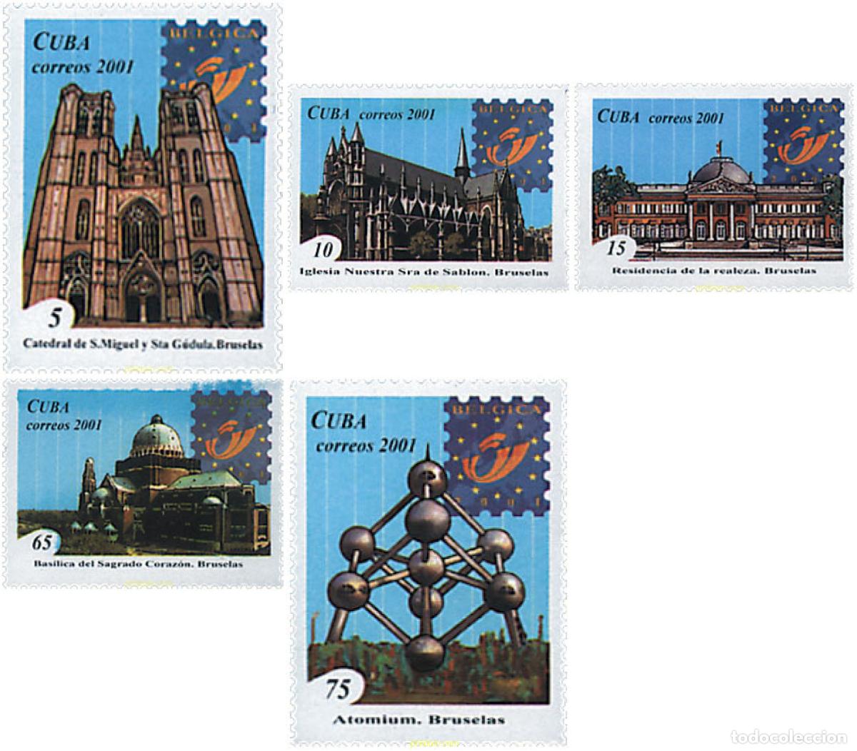 Sellos: 75270 MNH CUBA 2001 BELGICA 2001. EXPOSICION FILATELICA INTERNACIONAL