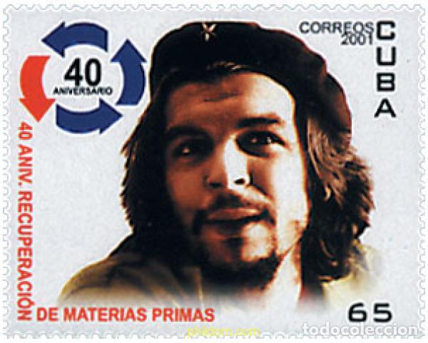 Sellos: 77765 MNH CUBA 2001 40 ANIVERSARIO DE LA RECUPERACION DE MATERIAS PRIMERAS