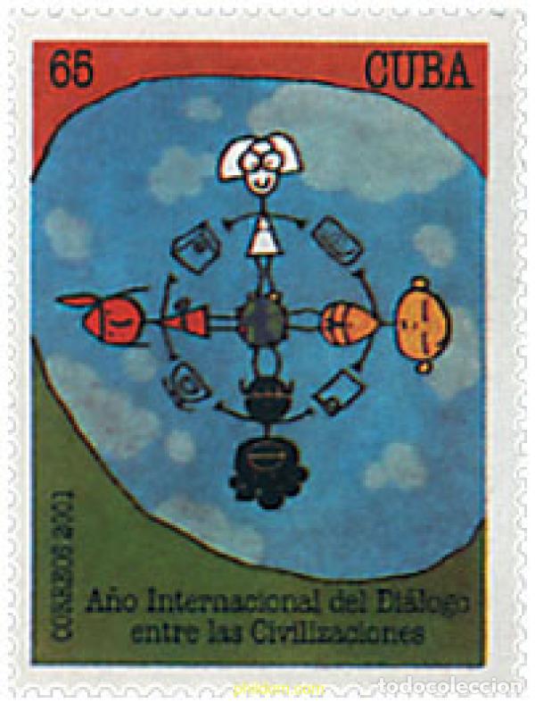 Sellos: 81490 MNH CUBA 2001 A&Ntilde;O INTERNACIONAL DEL DIALOGO ENTRE CIVILIZACIONES