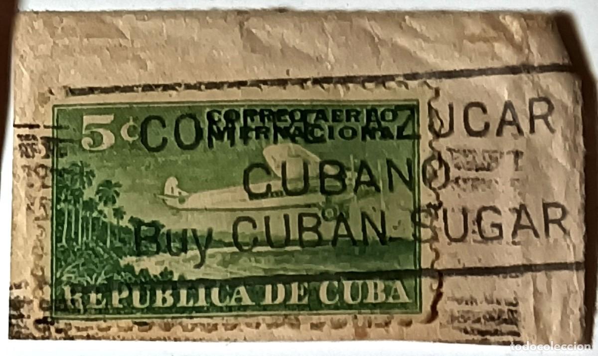 Sellos: SELLO CUBA 5 CENTAVOS &rdquo;CORREO A&Eacute;REO INTERNACIONAL&rdquo; CON MATASELLOS PROPAGAND&Iacute;STICO - 1931-1950