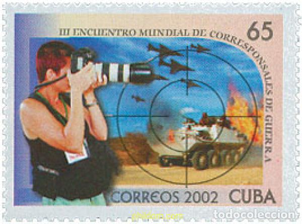 Sellos: 106304 MNH CUBA 2002 3 ENCUENTRO MUNDIAL DE CORRESPONSALES DE GUERRA