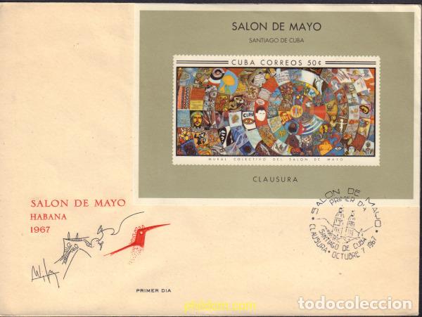 Sellos: 543429 MNH CUBA 1967 PINTURAS DEL SALON DE MAYO