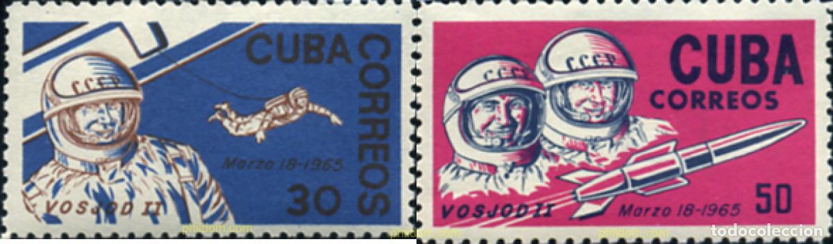 Sellos: 359687 MNH CUBA 1965 VUELO DE VOSKHOD 2
