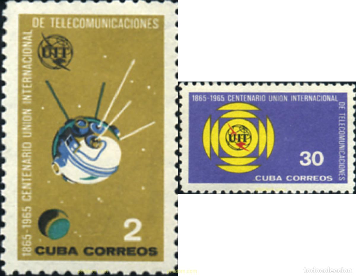 Sellos: 791425 MNH CUBA 1965 CENTENARIO DE LA UNION INTERNACIONAL DE LAS TELECOMUNICACIONES