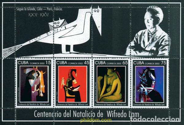 Sellos: 125999 MNH CUBA 2002 150 ANIVERSARIO DEL NACIMIENTO DE WIFREDO LAM