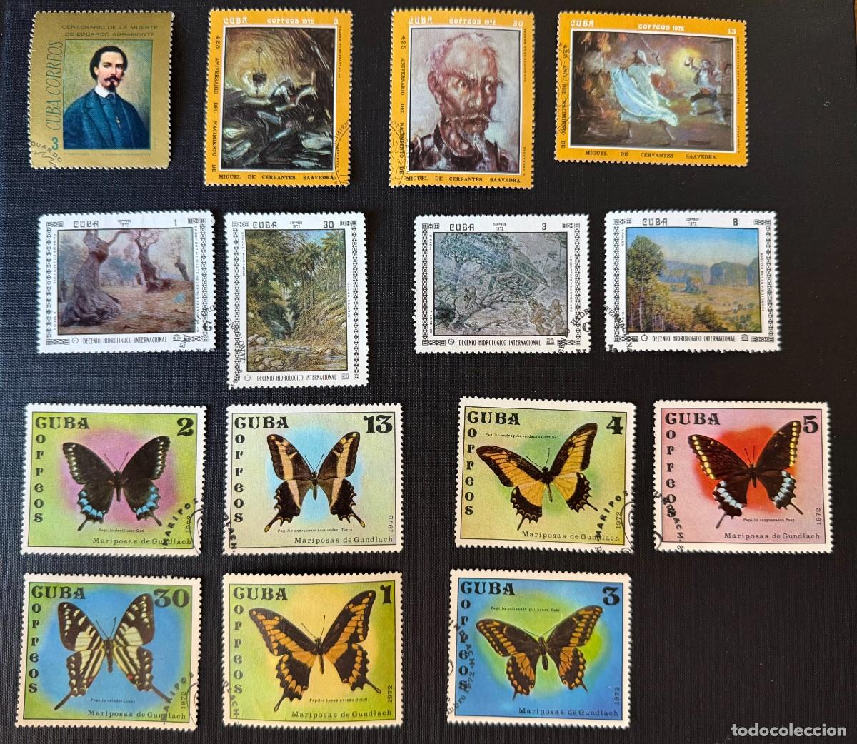 Sellos: Lote de 63 sellos de Cuba 1972 - Foto 3