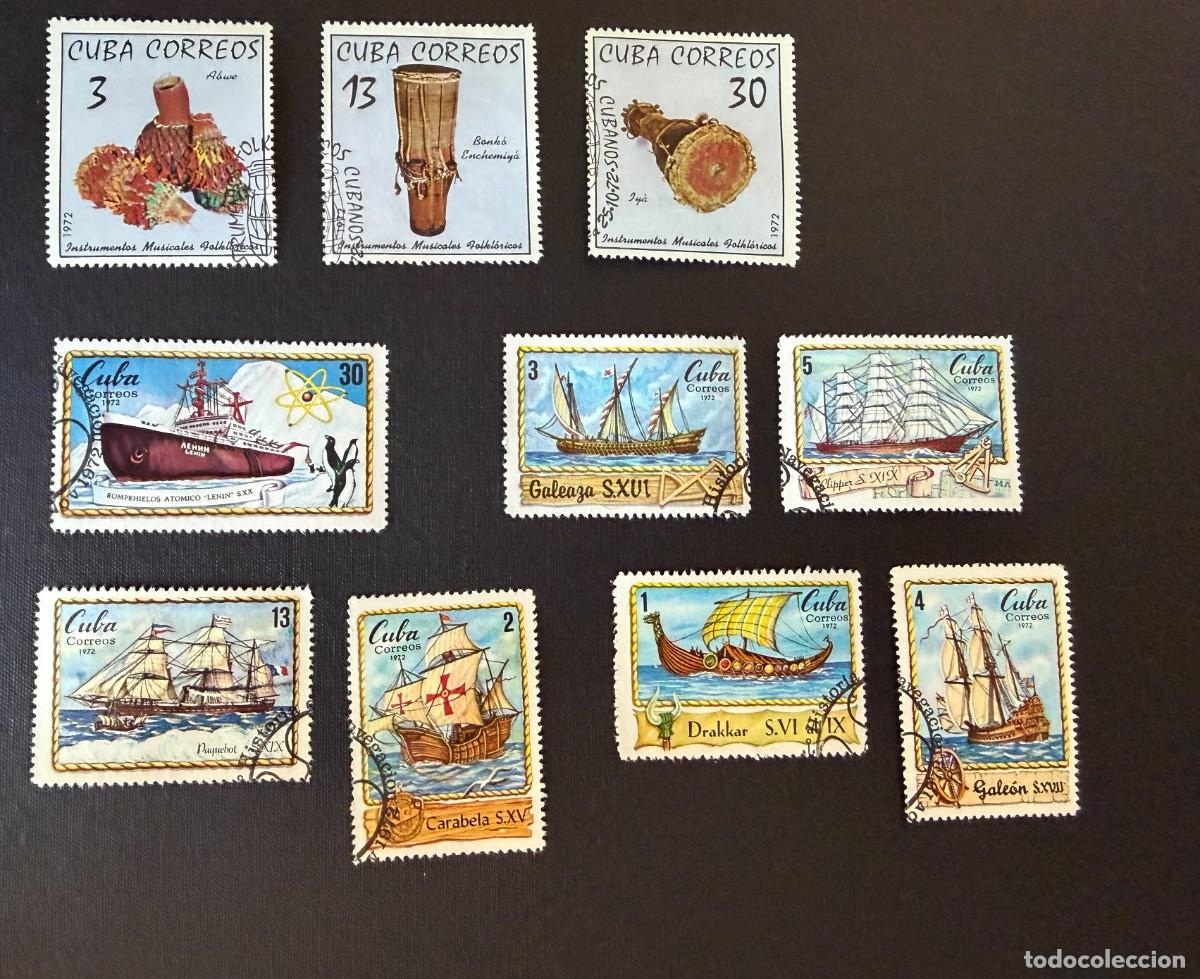 Sellos: Lote de 63 sellos de Cuba 1972 - Foto 4