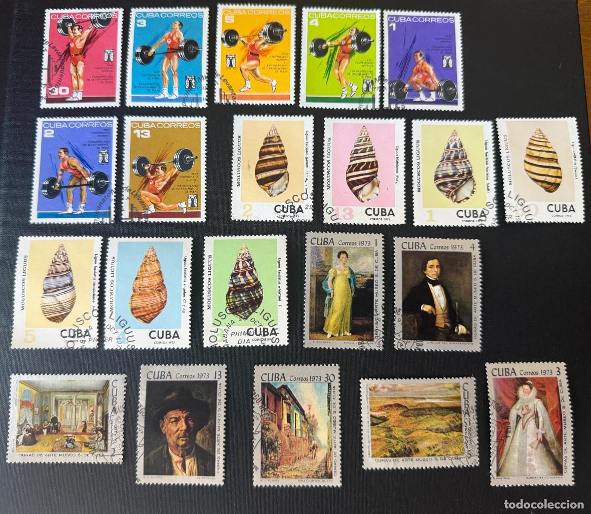 Sellos: Lote de 65 Sellos de Cuba 1973. - Foto 4