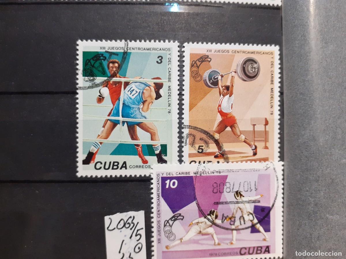 Sellos: SELLOS DE CUBA. USADOS. YVERT N&ordm; 2063/5