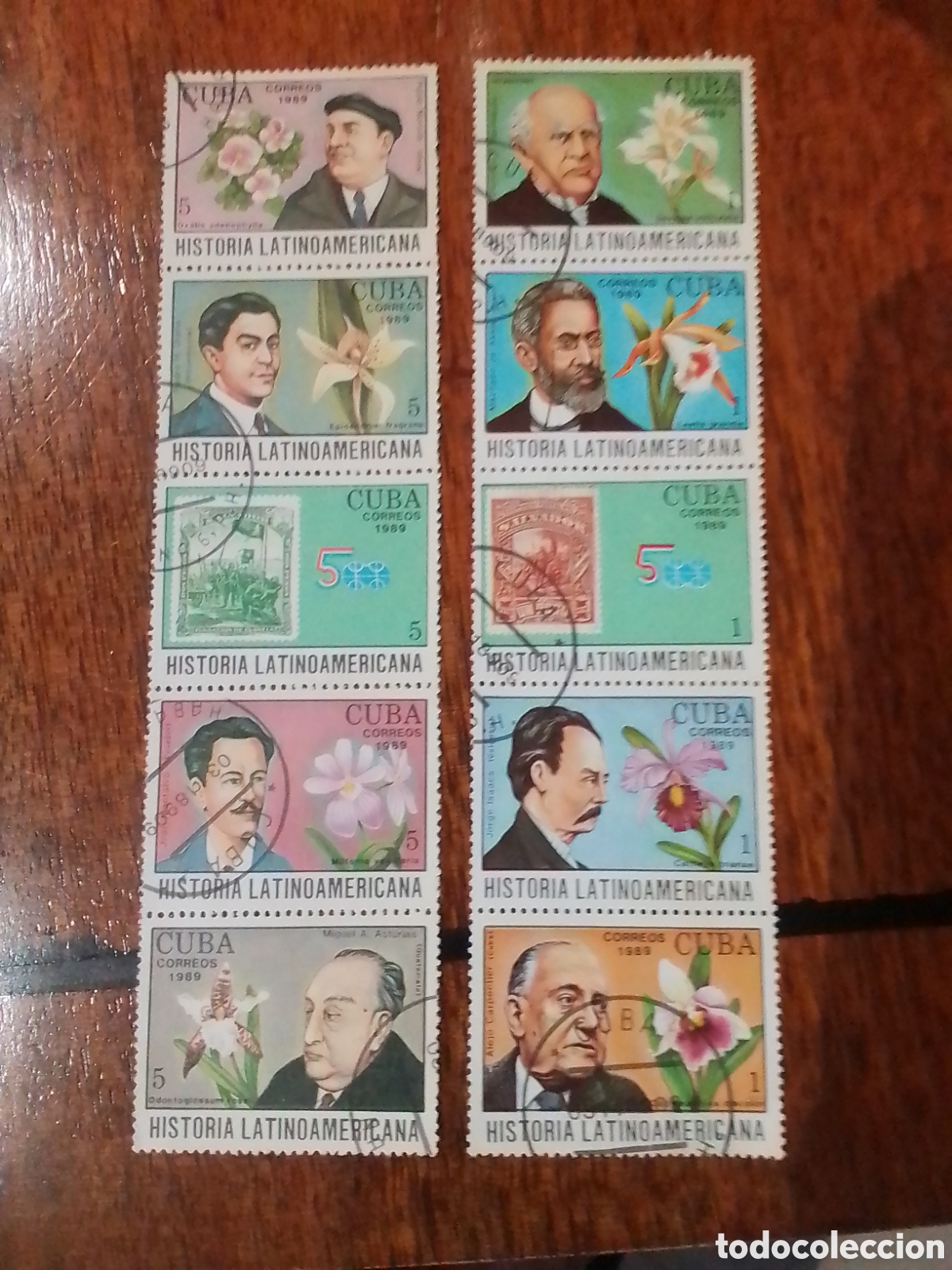 Sellos: Historia Latinoam&eacute;rica CUBA A&ntilde;o 1989