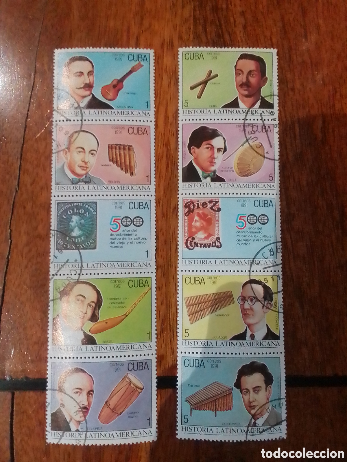 Sellos: Historia Latinoam&eacute;rica CUBA A&ntilde;o 1991
