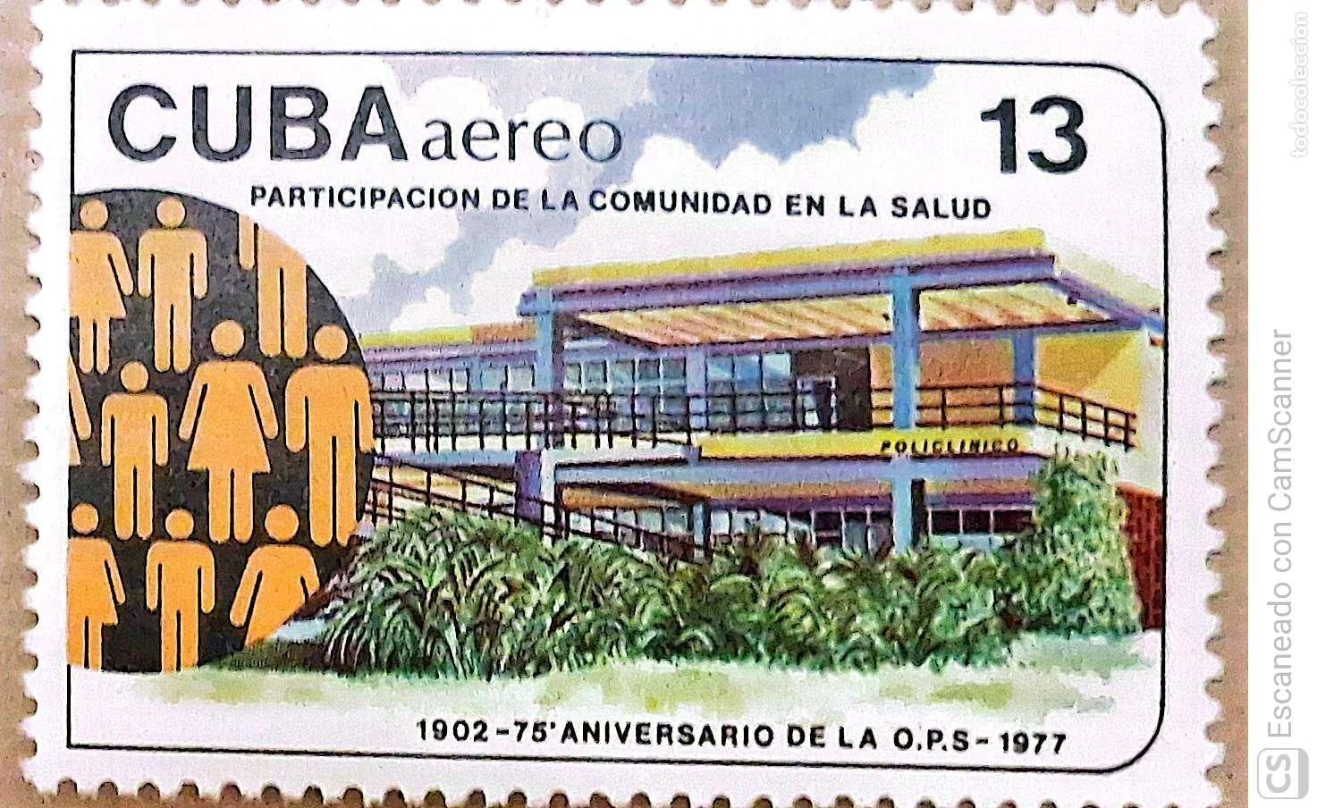 Sellos: Cuba. A 270 Aniversario de la Organizaci&oacute;n Panamericana de la Salud. 1977. Sellos nuevos y numeraci