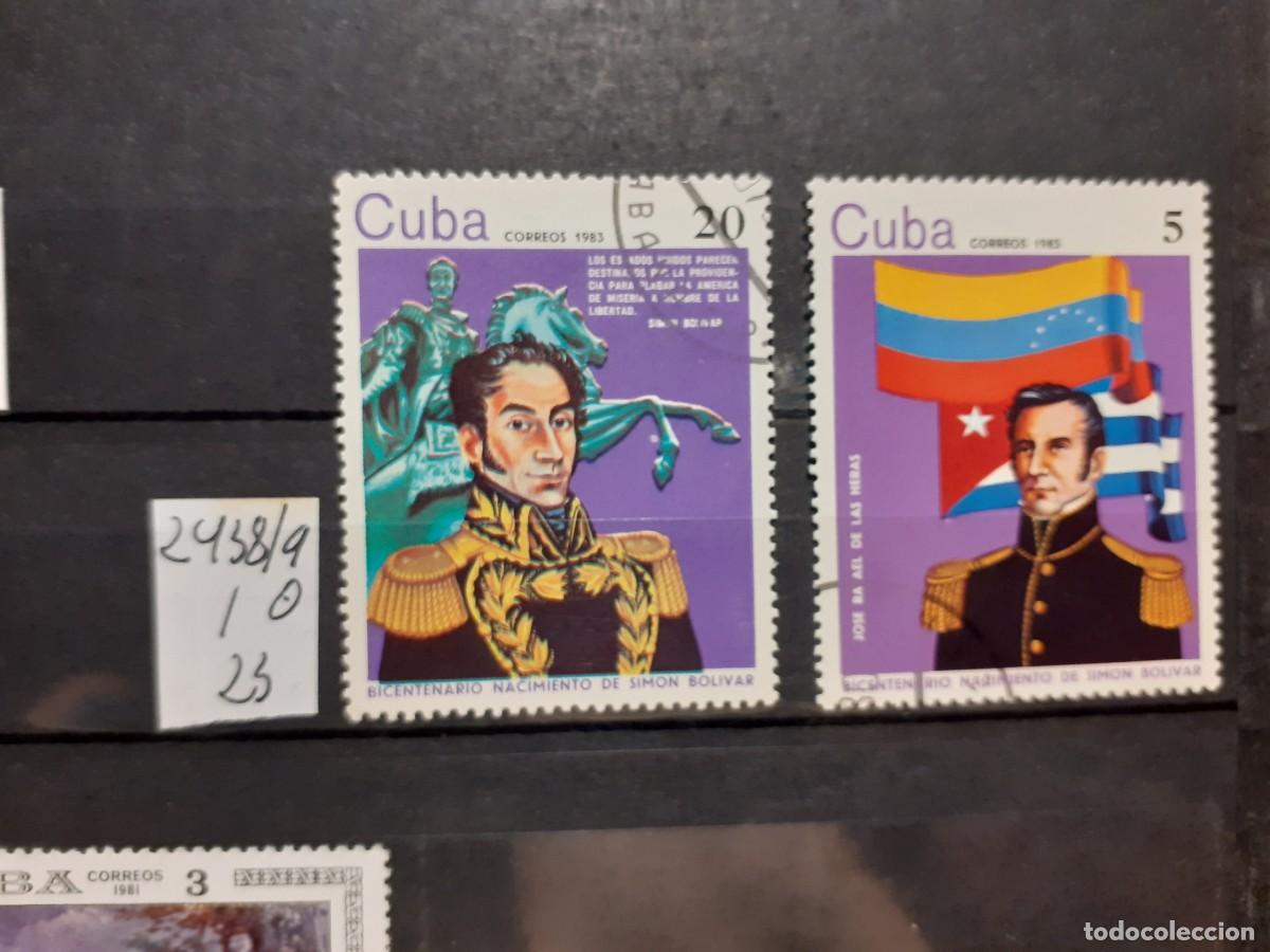 Sellos: SELLOS DE CUBA. USADOS. YVERT N&ordm; 2438/9