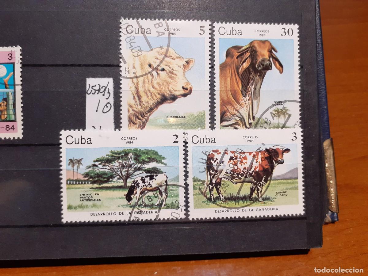 Sellos: SELLOS DE CUBA. USADOS. YVERT N&ordm; 2570/3