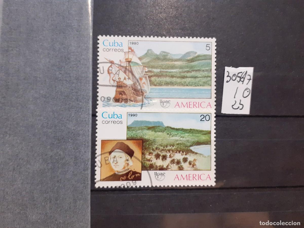 Sellos: SELLOS DE CUBA. USADOS. YVERT N&ordm; 3056/7
