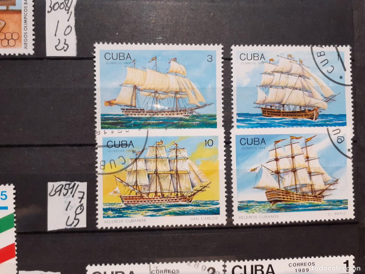 Sellos: SELLOS DE CUBA. USADOS. YVERT N&ordm; 2954/7