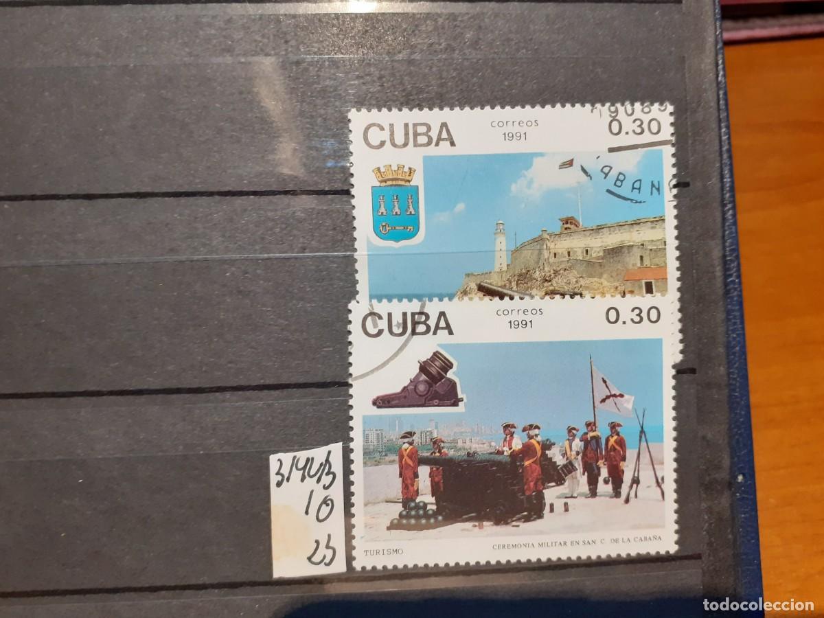 Sellos: SELLOS DE CUBA. USADOS. YVERT N&ordm; 3142/3