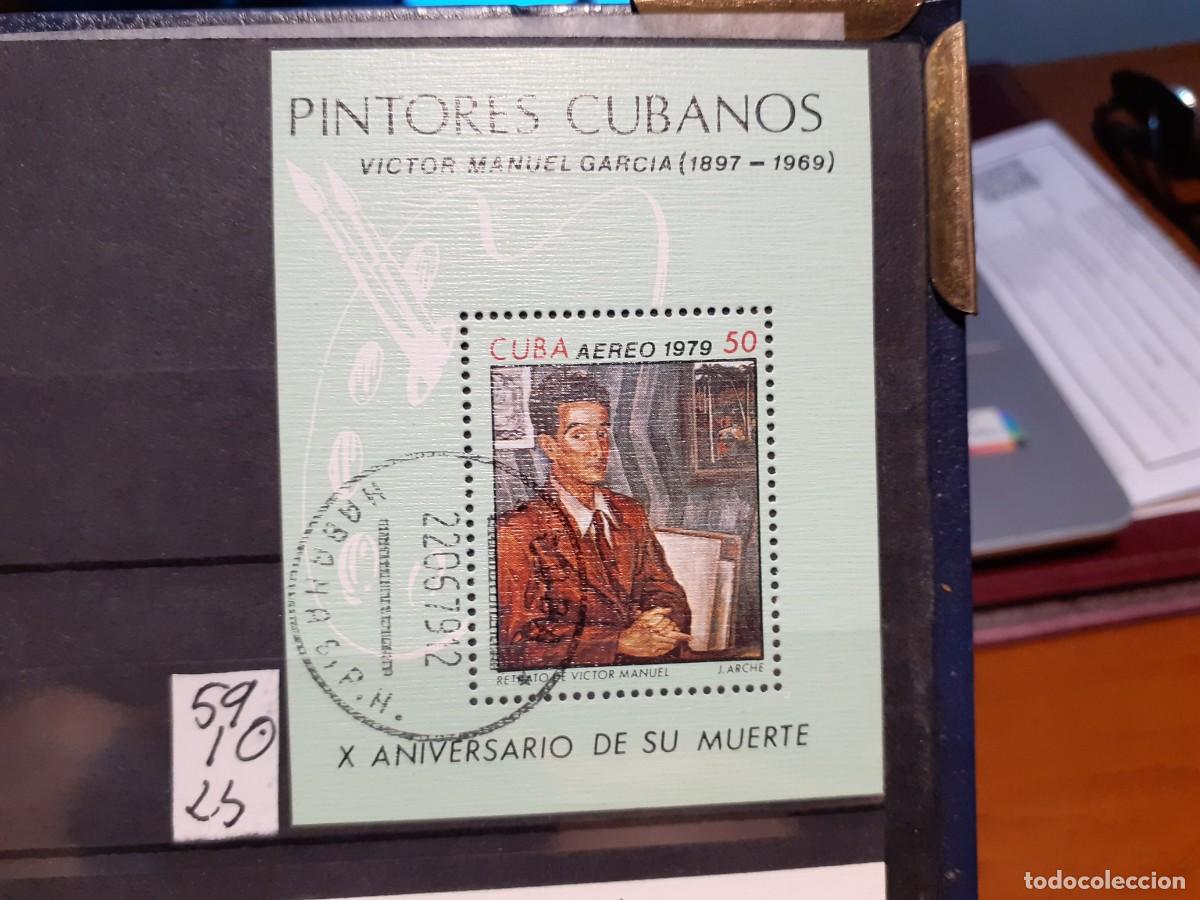 Sellos: SELLOS DE CUBA. USADOS. YVERT N&ordm; 59. HOJA BLOQUE