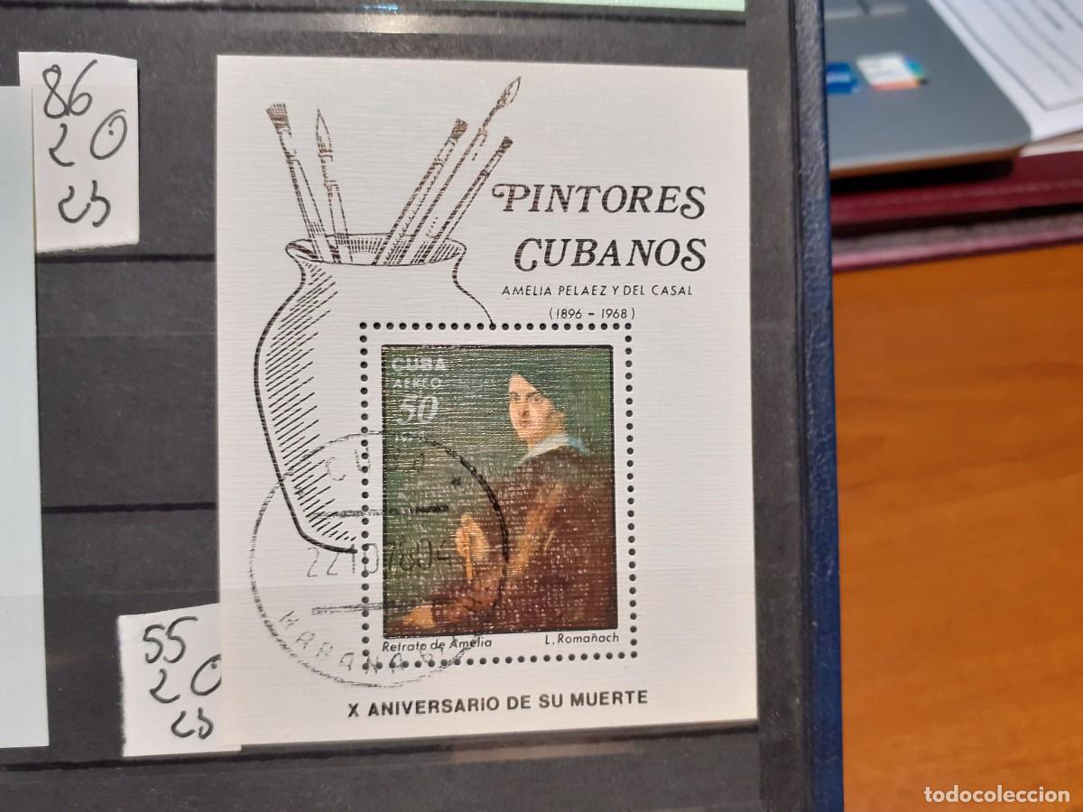 Sellos: SELLOS DE CUBA. USADOS. YVERT N&ordm; 55. HOJA BLOQUE