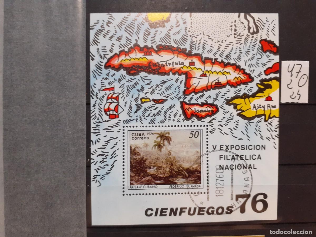 Sellos: SELLOS DE CUBA. USADOS. YVERT N&ordm; 47. HOJA BLOQUE