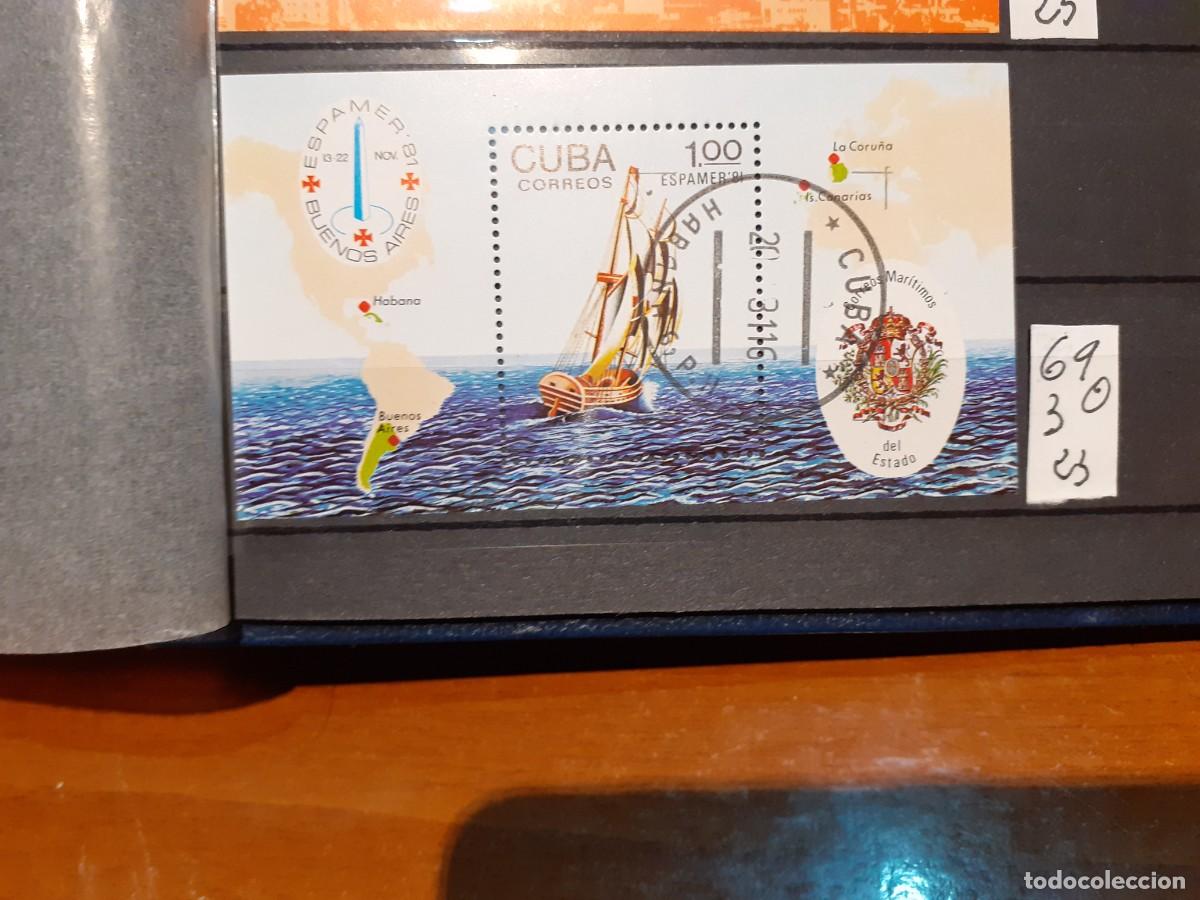 Sellos: SELLOS DE CUBA. USADOS. YVERT N&ordm; 69. HOJA BLOQUE