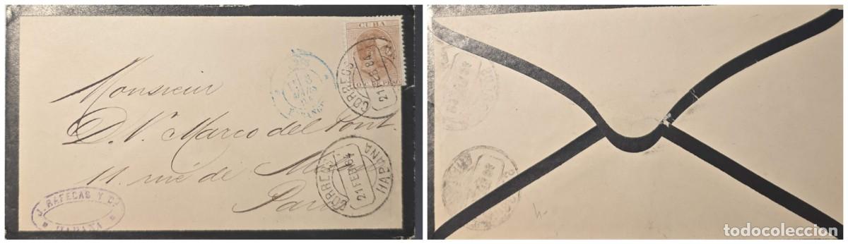 Sellos: O) 1884 CUBA, SPANISH COLONY, KING ALFONSO XII, J RAFECAS REFERS TO A NOTABLE 19TH-CENTURY CUBAN CO