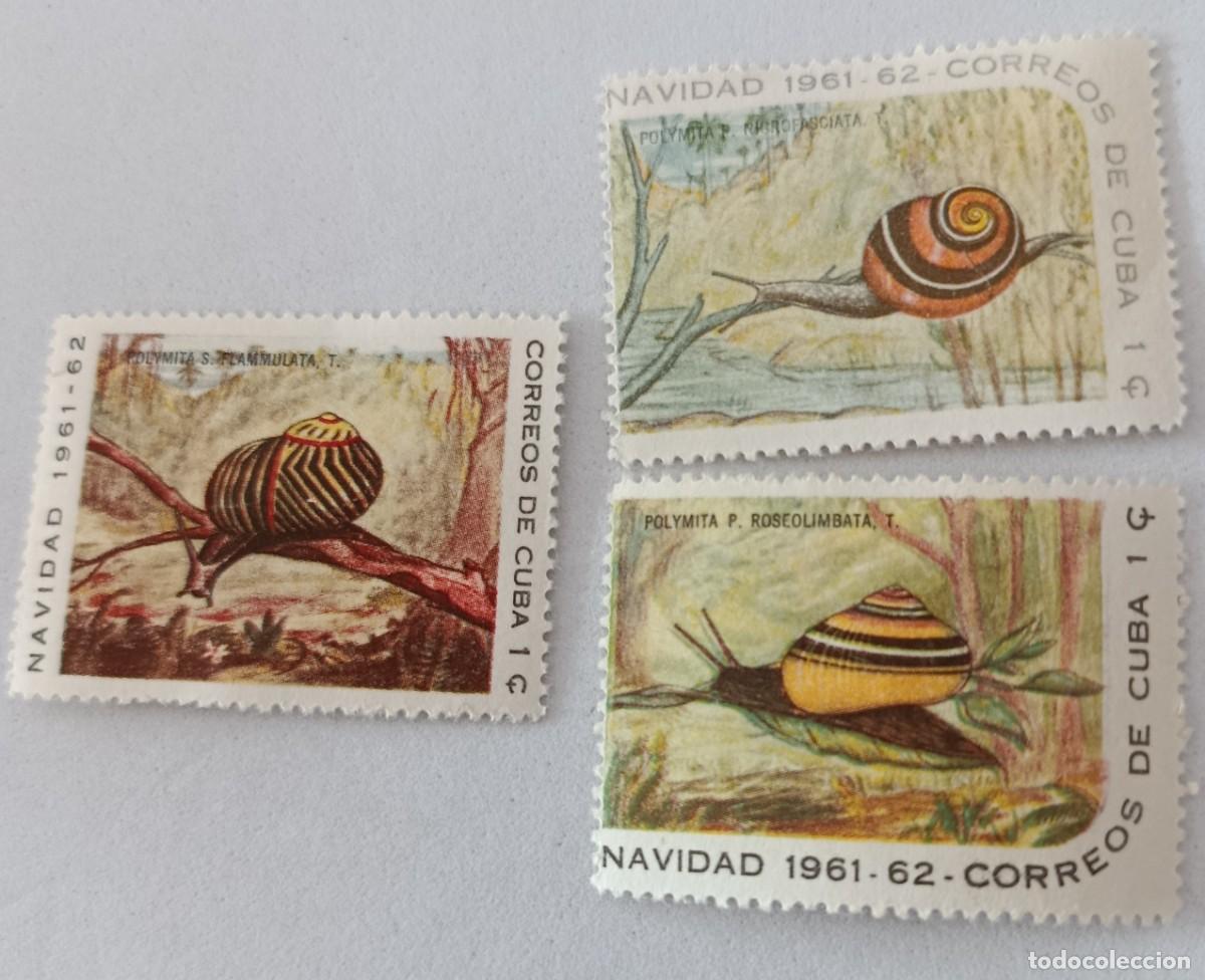 Sellos: Sellos Cuba 1961, Navidad edifil 891, 893, 894